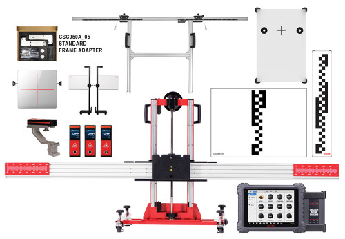 ENSEMBLE D’ÉTALONNAGE CV ADAS LDW POUR VÉHICULES LÉGERS/MOYENS/H-D AVEC MS909CV - COMPREND UN ENSEMBLE DE CADRE ET DE CIBLE STANDARD AVEC TABLETTE