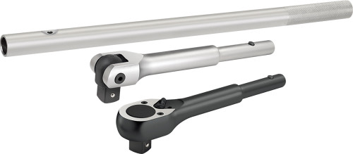 PG135 - BAR-X 3-PC PRISE 1" INTERCHANGEABLES CLIQUET & BARRE DE FORCE ENSEMBLE