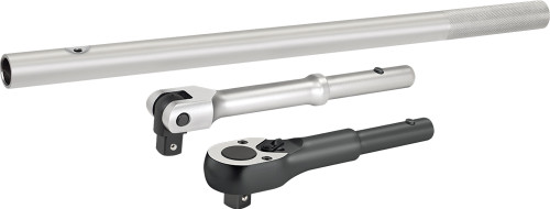PG128 - BAR-X 3-PC PRISE 3/4" INTERCHANGEABLES CLIQUET & BARRE DE FORCE ENSEMBLE