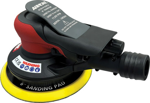 PG87  -  6" CENTRAL VAC ORBITAL PALM SANDER, 3/8" ORBIT, 11,000 RPM