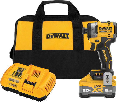 PG59 - 20V MAX* XR® BRUSHLESS 3 VITESSES ET GROS COUPLE 1/4", 2500 PO-LBS, (1) BATTERIE XR POWERPACK™ 8AH, (1) CHARGEUR