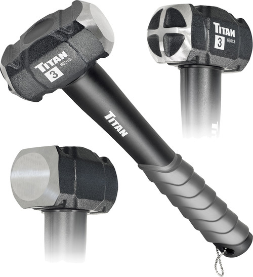 PG192 - PRO-X 3 LB. CROSS PATTERN DRILLING HAMMER, FIBERGLASS HANDLE