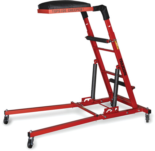 PG289 - Capacité économique de 400 LBS RAMPANTE PLIABLE DE TOPSIDER, HAUTEUR RÉGLABLE, ROUGE