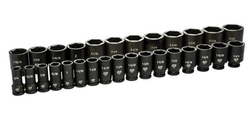 29pc 3/4"Dr. Deep Impact Socket Set SAE