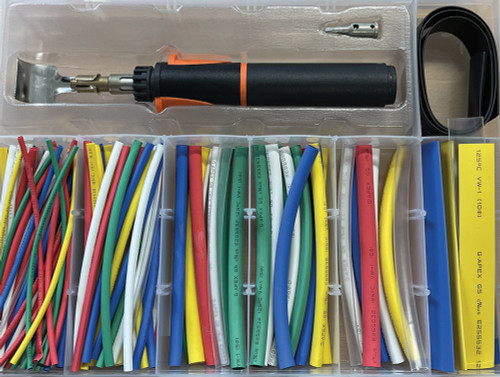 PG313 - PZ50 - KIT PROFESSIONNEL DE FER À SOUDER AU BUTANE DE 50 W ET KIT DE TUBES THERMORÉTRACTABLES