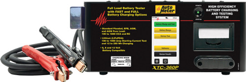 6/8/12V FAST BATTERY CHARGER/TESTER W/ PRINTER, 100-1600 CCA