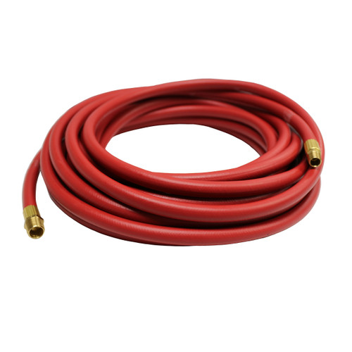 Hose Assembly (High Temp. Air), 3/4” ID x 75’, Rubber, 300 psi, 3/4” NPT Male End Fittings