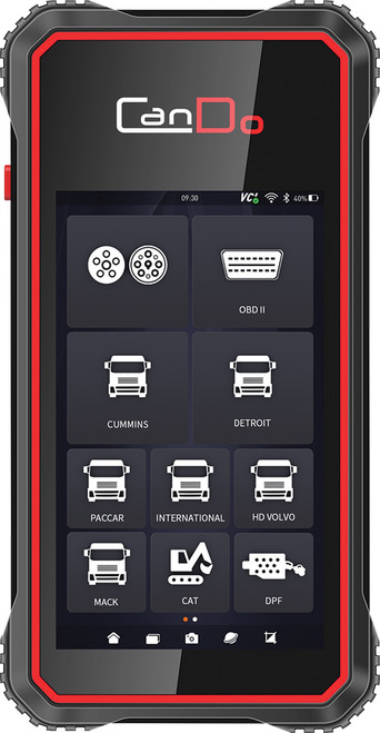 PG36 - SCANNER DE CODE DE CAMION HD AVEC COUVERTURE CAT ET RÉINITIALISATION/RÉGÉNÉRATION DPF, SYSTÈME D’EXPLOITATION ANDROID, ÉCRAN TACTILE DE 5"
