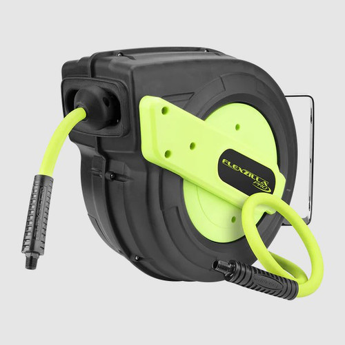 Flexzilla® Pro Enrouleur de tuyau d’air rétractable en plastique, 3/8" x 50'