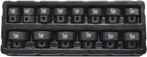 14-PIECE 1/2" DRIVE 17-30MM LOW PROFILE NANO IMPACT SOCKET SET-NO SKIPS