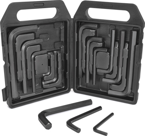 PG167 - 12-PC EXTRA LARGE SAE/METRIC HEX KEY COMBO SET, 3/8"-3/4" & 8MM-19MM
