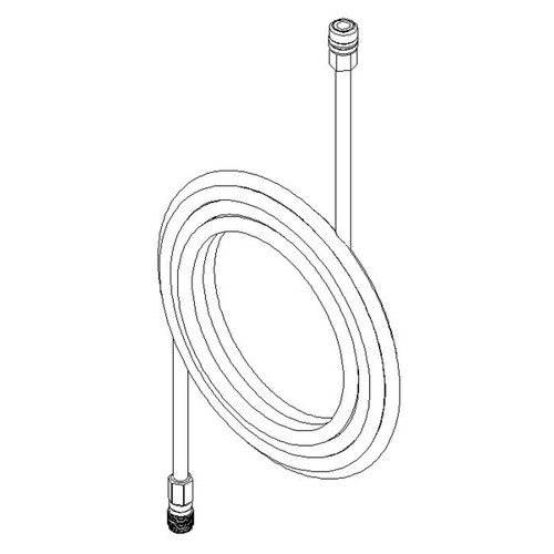 Tuyau de 25 pi pour gonfleurs de pneus avec mandrins ouverts (utilisé pour MW-60, MW-64HP et MIC-AUHD-52)