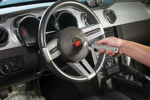 PG318 - 7" LONG STEEL PRY TOOL FOR BODY TRIM, 35° ANGLED TIP, RAZOR-THIN DESIGN