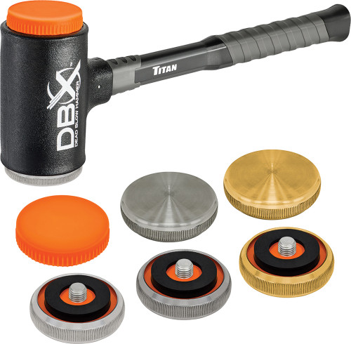 ENSEMBLE PG1 - 45 OZ.™ DBX DEADBLOW HAMMER AVEC 4 FACES DE FRAPPE REMPLAÇABLES EN MATÉRIAUX DIFFÉRENTS