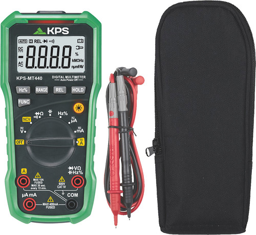 PG60 - Multimètre numérique à sélection automatique de gamme, 600 V CA/CC, 10 A CA/CC, CAT IV 600 V