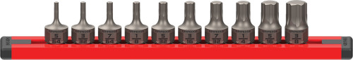 PG108 - 10-PC PRISE 1/4" ENSEMBLE DE PILOTES STUBBY SAE RPT HEX À DOUBLE ACTION, 5/64 »-3/8 »