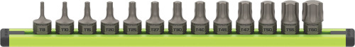 PG125 - 13-PC 1/4" DRIVE RPT TORX DUAL ACTION STUBBY DRIVER SET, T8-T60 - DDSA13S