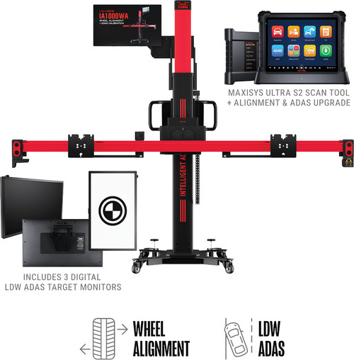 PG44 - IA1000 ALIGNMENT AND CALIBRATION SYSTEM FRAME + DIGITAL LDW TARGETS + ULTRA S2 TABLET
