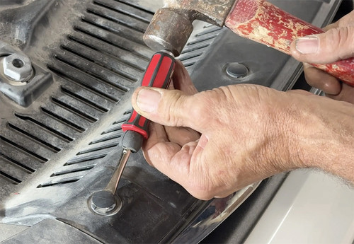 PG315 - DÉMONTE-CLIP EN PLASTIQUE DE POCHE DE 5" DE LONG AVEC EXTRÉMITÉ DE CAPUCHON FRAPPANTE