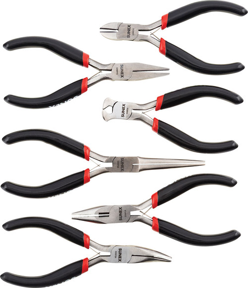 PG185 - 6-PC MINI PLIERS SET IN STORAGE TRAY