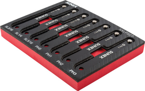 PG165 - 7-PC LOW PROFILE DIAMOND COATED PHILLIPS® & SLOTTED SCREWDRIVER SET