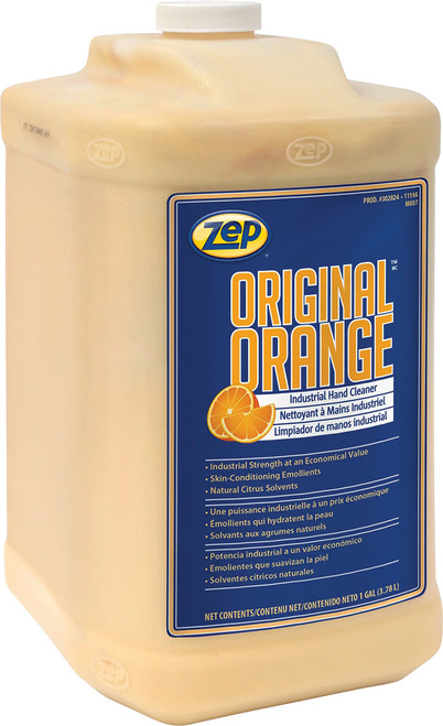 PG274 - ZEP ORIGINAL ORANGE INDUSTRIAL HAND CLEANER – CUTS THROUGH TOUGH GREASE & GRIME – 1 GALLON
