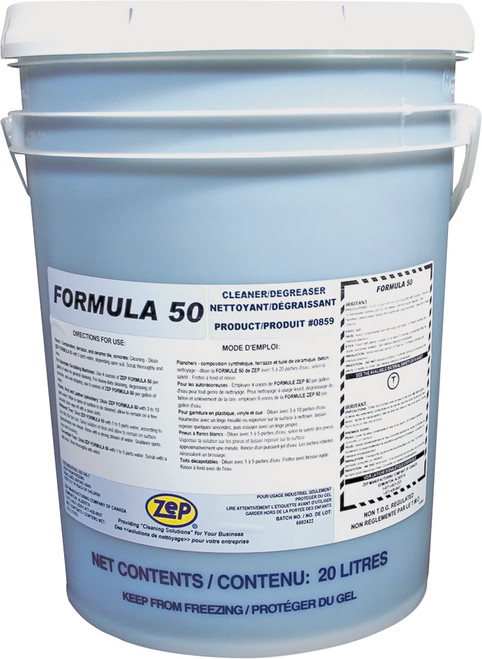 PG275 - FORMULE 50 – NETTOYANT ET DÉGRAISSANT POLYVALENT ROBUSTE - SEAU DE 20 L