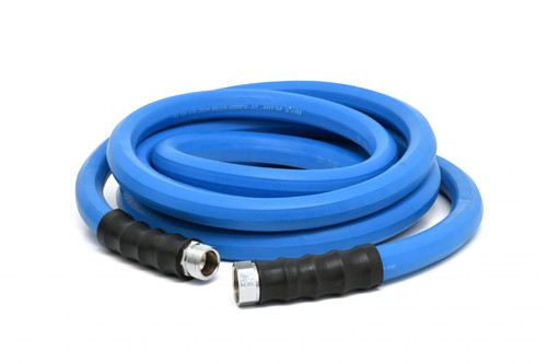 AG-Lite 100% Premium Rubber Water Lead In Hose, 3/4" X 15', 3/4" Male and Female GHT Fittings.  500 PSI Burst Rating.  Includes Extra Washer and Bend Restrictor.  2 Pack