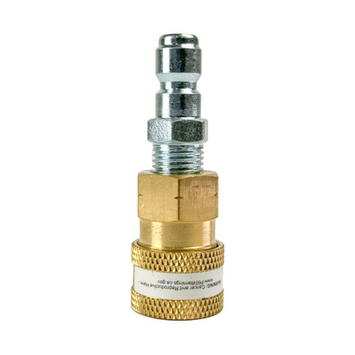 Déconnexion rapide Blu Shield 1/4" Bouchon X 1/4" Adaptateur de nettoyeur haute pression à filetage mâle