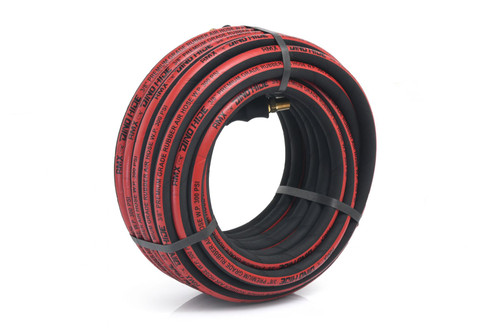 Tuyau d’air en caoutchouc Dino-Hide 3/8 » X 50' - 3/8 » mâle-NPT, 300 PSI, enveloppé OPP
