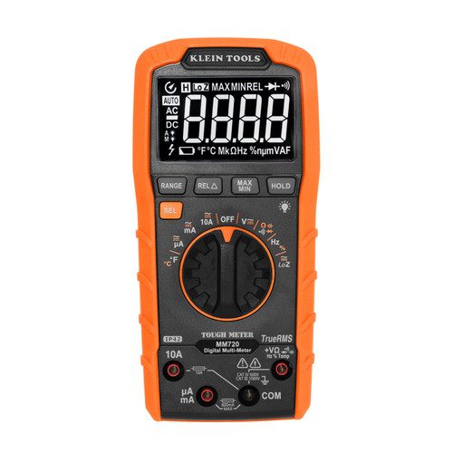 Multimètre numérique, télémétrie automatique TRMS, 1000 V, température, basse impédance