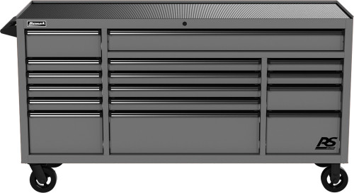 72" RS PRO SERIES 16-DRAWER ROLLER CABINET -BATTLESHIP GREY