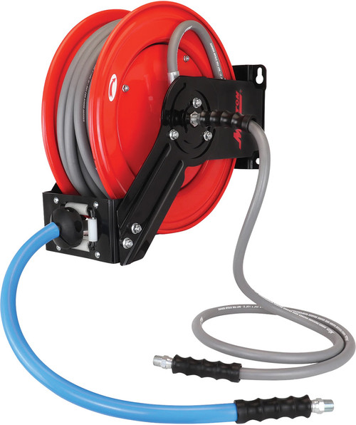 3/8" x 50' All-In-One Pressure Washer Hose Reel (Aramid-braided hose)