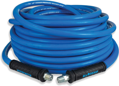 PG107 - TOUGHTEK RUBBER PRESSURE WASHER HOSE 3/8" X 100 WITH COUPLER + PLUG