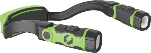 PG421 - 350/35 LUMENS USB-C RECHARGEABLE NECK LIGHT WITH 70° PIVOTING LIGHT HEADS (GREEN)