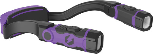PG40 - 350/35 LUMENS USB-C RECHARGEABLE NECK LIGHT WITH 70° PIVOTING LIGHT HEADS (PURPLE)