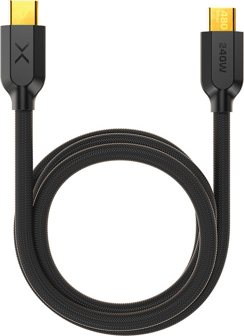 PG381 - 240W 3-FOOT (1M) ULTRAFLEX USB-C 3.1 CHARGING CABLE (BLACK)