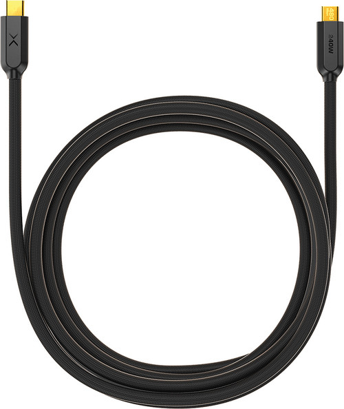 PG381 - 240W 10-FOOT (3M) ULTRAFLEX USB-C 3.1 CHARGING CABLE (BLACK)