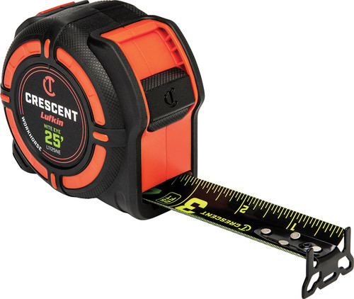 PG333 - 1-1/4" X 25 FT. WORKHORSE NITE EYE™ DOUBLE-SIDED HIGH CONTRAST TAPE MEASURE