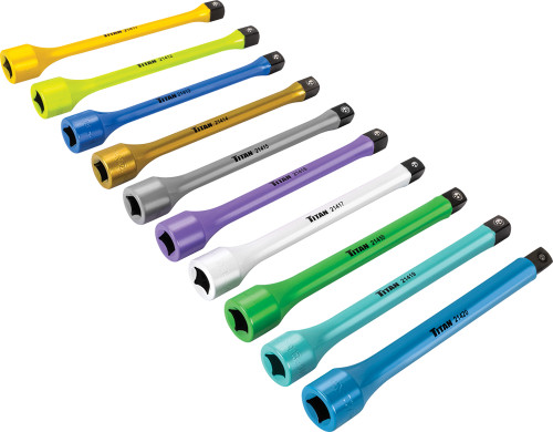 10 pc. 1/2 in. Drive Torque Limiting Extension Set