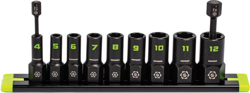PG110 - 9-PC 1/4" DRIVE METRIC RPT SOCKET EXTRACTOR SET, 4MM-12MM