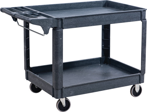 CHARIOT DE SERVICE EN PLASTIQUE ROBUSTE DE GRANDE TAILLE