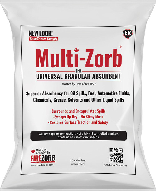 PG286 - UNIVERSAL SPILL ABSORBENT EMERGENCY RESPONSE (ER) GRANULAR BLEND FOR OUTDOOR USE, 1.5 CUBIC FOOT BAG