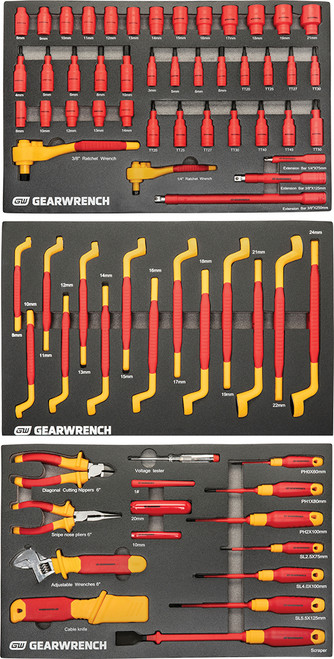 PG121 - 72-PC VDE INSULATED TOOL SET
