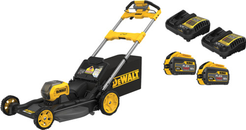 PG273 - 60V MAX* KIT DE TONDEUSE AUTOPROPULSÉE SANS FIL SANS BALAIS À PROPULSION ARRIÈRE, (2) PILES 20V/60V 12 AH, (2) CHARGEURS