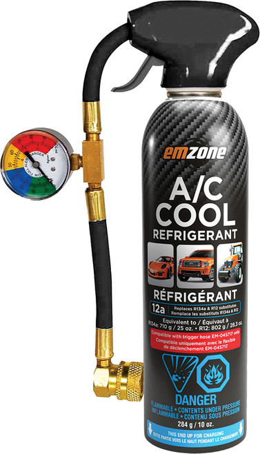 Réfrigérant froid 12A A/C Facile à remplir avec déclencheur, 284g (10 oz)