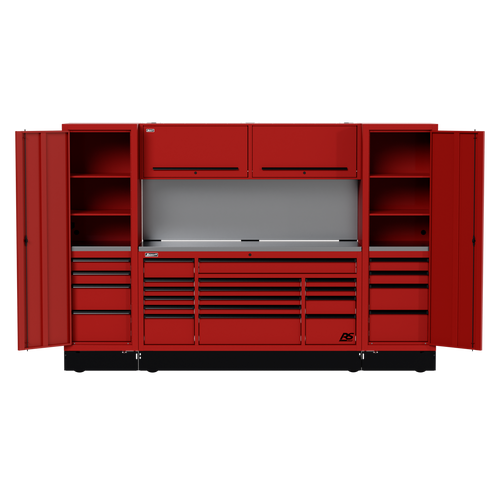 120" CTS Combo w/ Solid Back Splash - Red