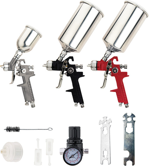Ensemble de pistolet vaporisateur HVLP de 9 pièces