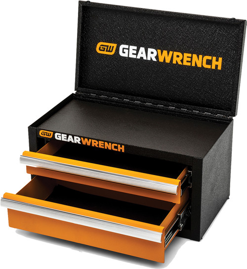 PG218 - 2-DRAWER MINI TOOLBOX WITH LID, 20 GAUGE STEEL BODY, HANG HOOK DESIGN, 11" X 6" X 6"