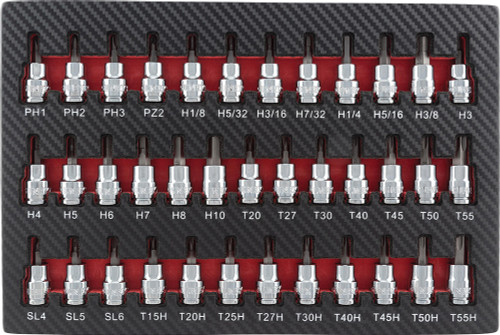 37 Pc. PRISE 3/8" Ensemble de sockets EVA SUN-SUN-9737